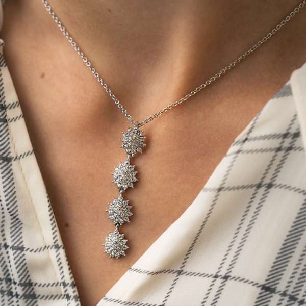 Gleam ロングネックレス  プラチナ商品写真4