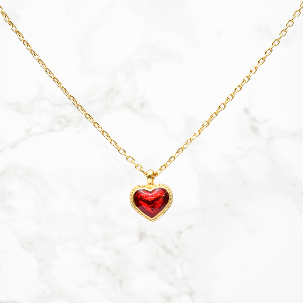 Pop Heart  ネックレス  レッド/ゴールド商品写真1