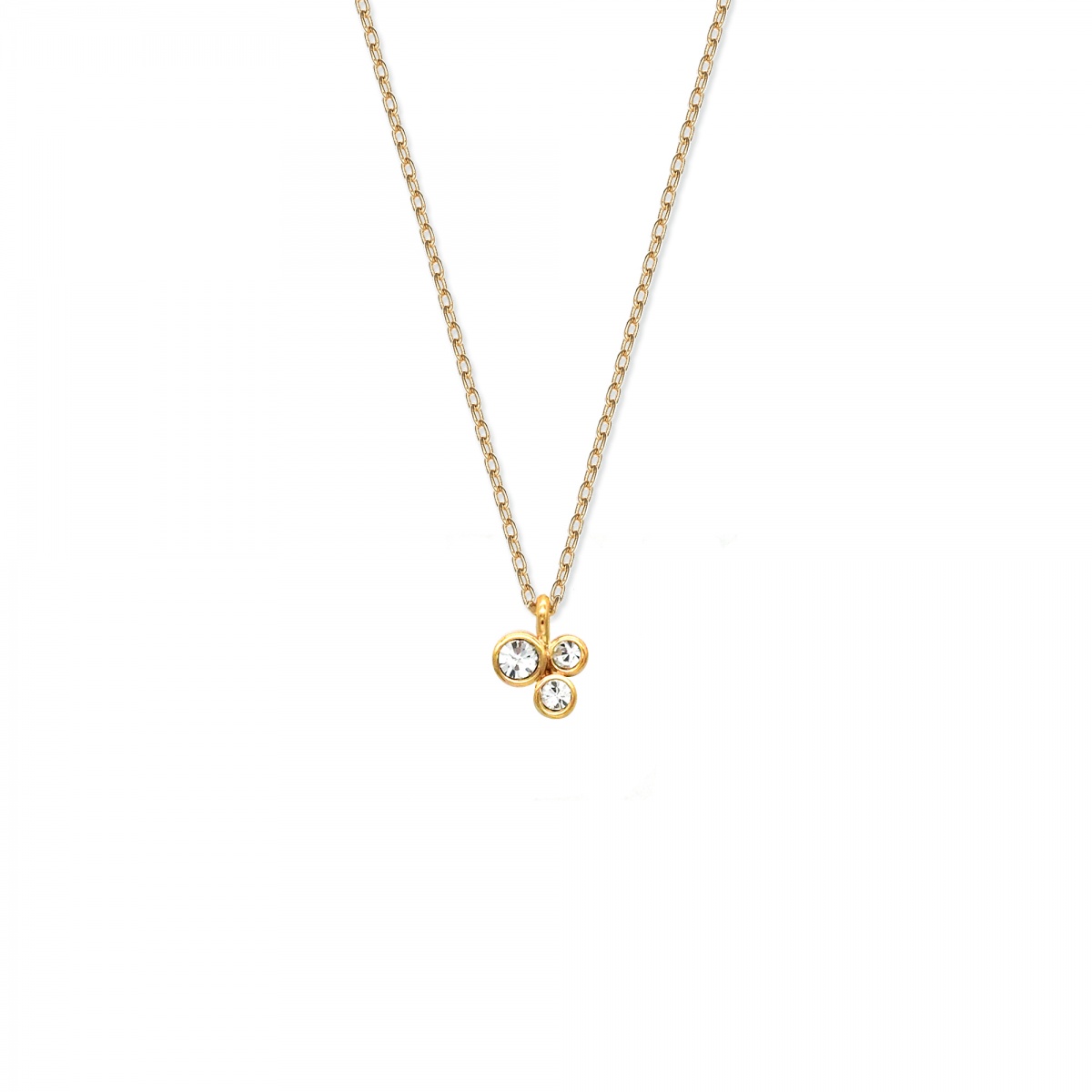 Crystal Chain プチクリスタル ショートネックレス商品写真1