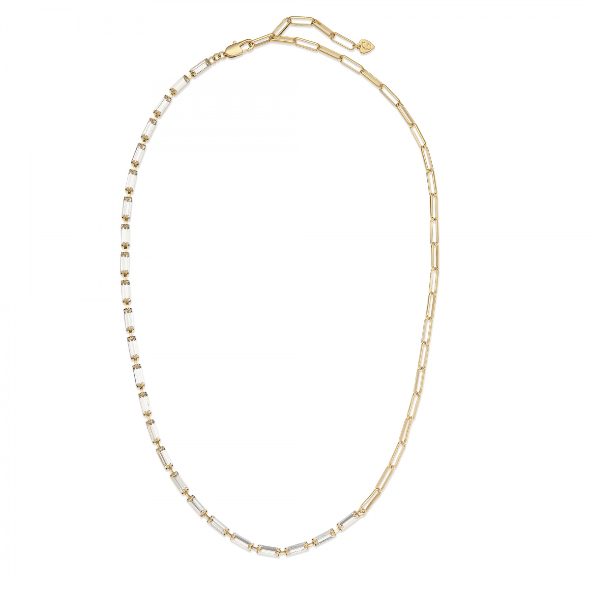 Crystal Chain スクエアネックレス商品写真1