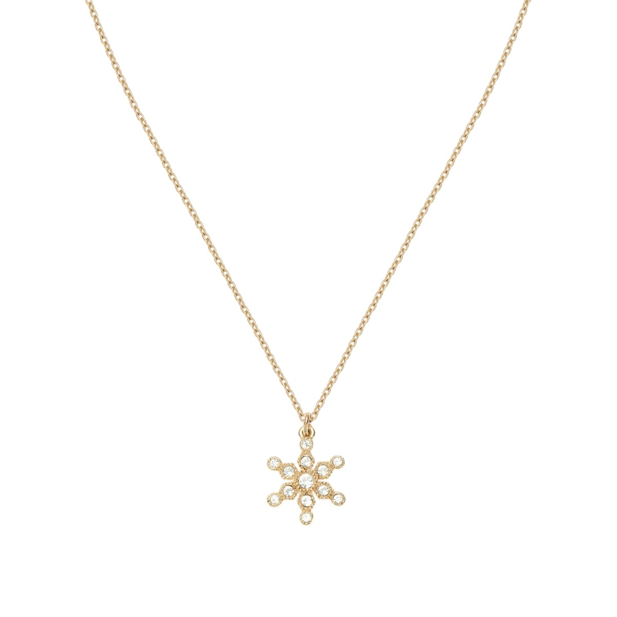 Crystal Flakes Snow ネックレス ゴールド商品写真1