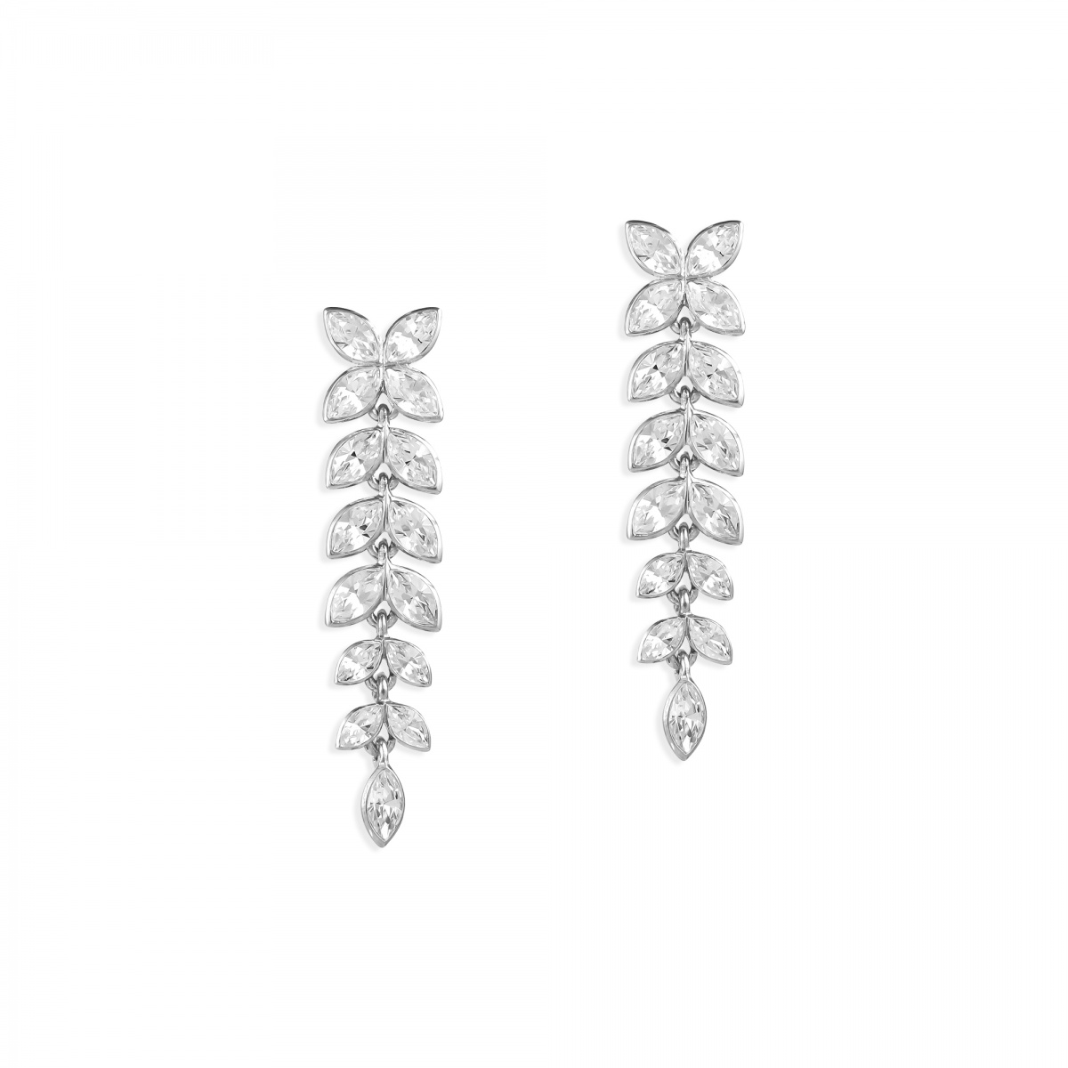 Cocktail ロングピアス プラチナ商品写真1