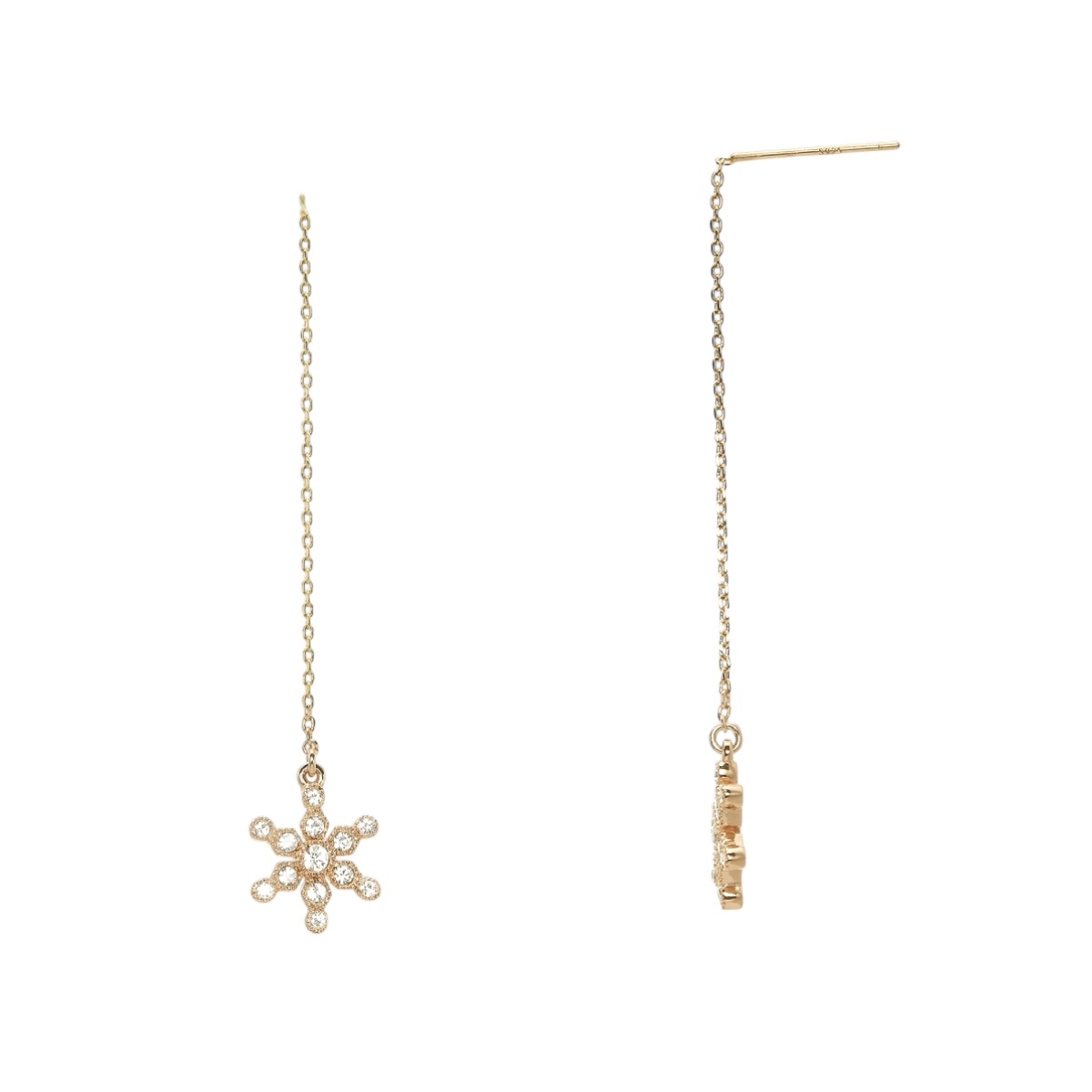 Crystal Flakes Snow ピアス ゴールド商品写真1