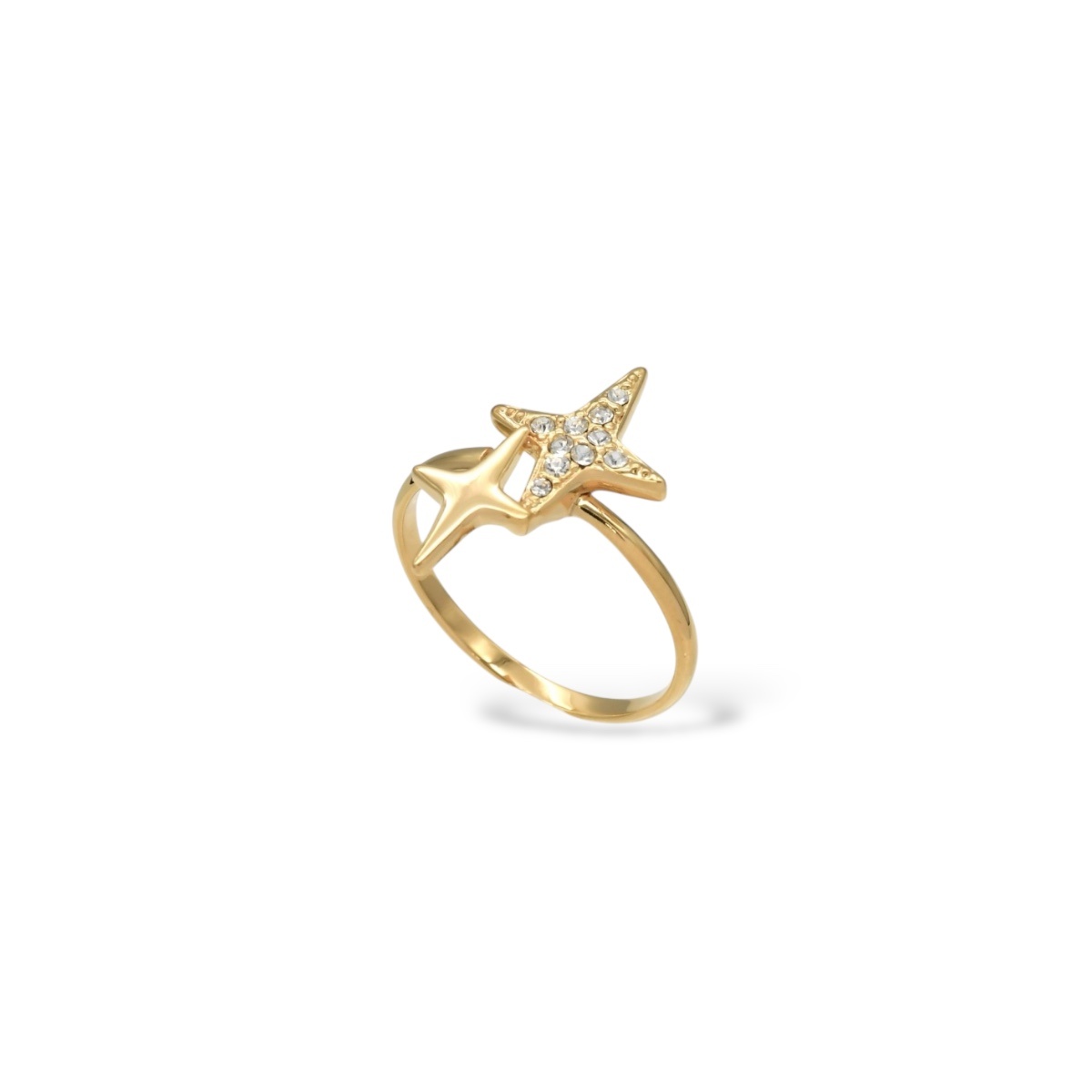 Crystal Flakes Star リング ゴールド商品写真1